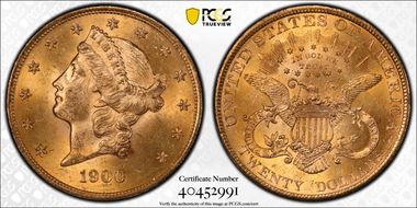 1900 $20 MS64+
