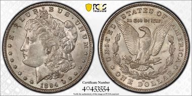 1894-O $1 AU58