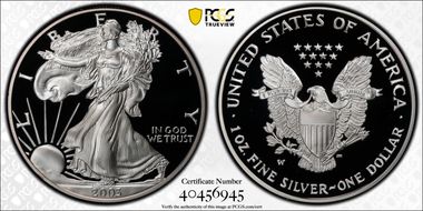 2003-W $1 Silver Eagle PR70DCAM