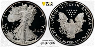 1986-S $1 Silver Eagle PR69DCAM