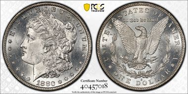 1880-S $1 MS64
