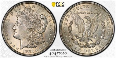 1921 $1 Morgan N1