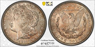 1921 $1 Morgan MS63