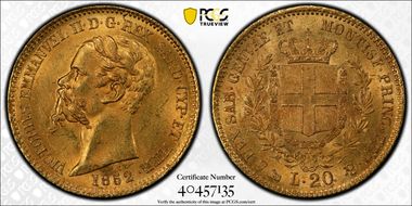 1852 P 20 L Anchor MS62+