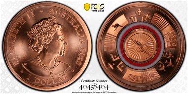 2020 $1 Qantas Centenary 1920-2020 MS69RD