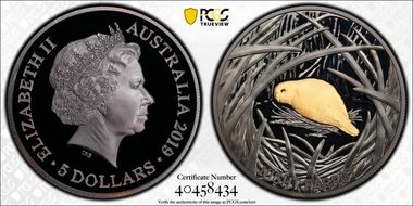 2019 $5 Night Parrot Echoes of Australian Fauna PR70DCAM