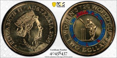 2020 $2 Women's T20 World Cup Colorized MS67