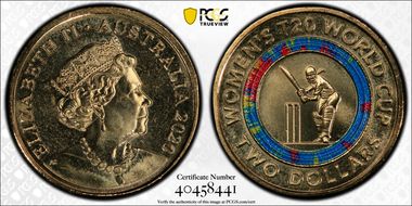 2020 $2 Women's T20 World Cup Colorized MS67