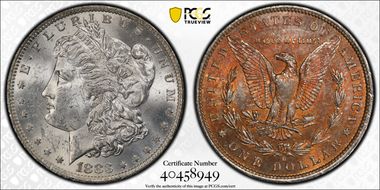 1883-O $1 MS62