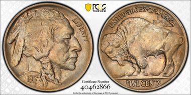 1917 5C 2 Feathers, FS-401 AU58