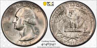 1939-S 25C MS66