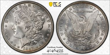 1887 $1 MS66