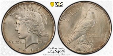 1935 $1 MS67
