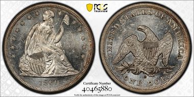 1860-O $1 MS60