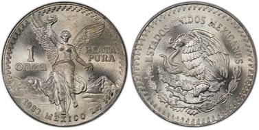 1983-Mo Onza Libertad Ag MS67