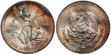 1985-Mo Onza Libertad Ag MS67