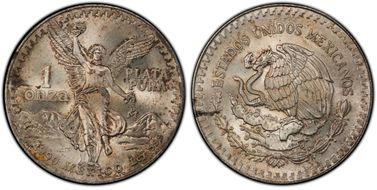 1990-Mo Onza Libertad Ag MS66