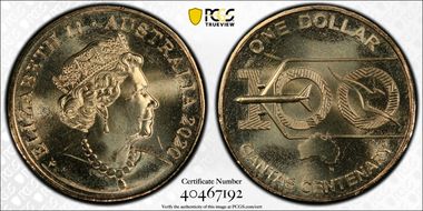 2020 $1 Qantas Centenary MS67