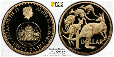 2016 $1 50 Yrs Decimal Currency PR69DCAM