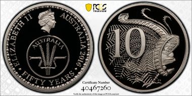 2016 10C 50 Yrs Decimal Currency PR70DCAM