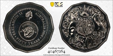 2016 50C 50 Yrs Decimal Currency MS67