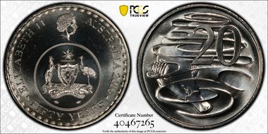 2016 20C 50 Yrs Decimal Currency MS68