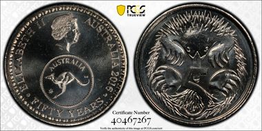 2016 50C 50 Yrs Decimal Currency MS69