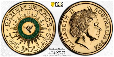 2014-C $2 Remembrance Colorized MS69