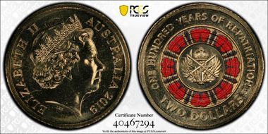 2019-C $2 100 Years of Repatriation Colorized MS67