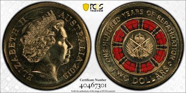 2019-C $2 100 Years of Repatriation Colorized MS67