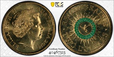 2014 $2 Remembrance - Colorized MS65