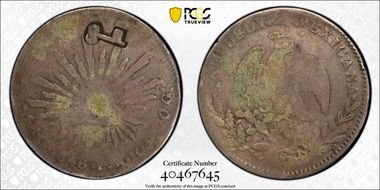 (1872-77) 4 R KM-R2 C/M on Mex 4R G6