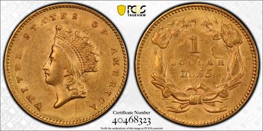 1855 G$1 MS61