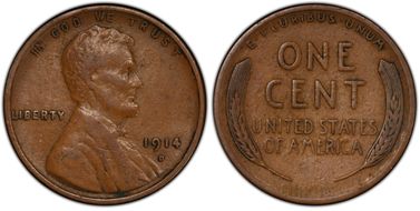 1914-D 1C VF30BN
