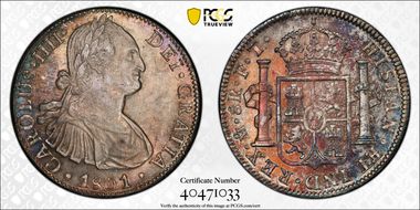 1801-Mo FT/M 8 R Yon-M8-101c Calico-971 MS63