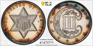 1867 3CS MS63