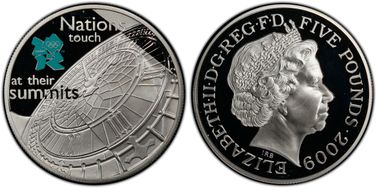 2009 £5 S-4930 Big Ben Ag PR69DCAM