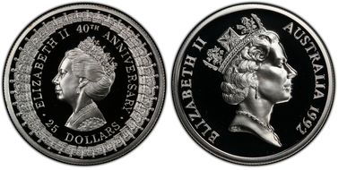 1992 $25 Princess Margaret PR70DCAM