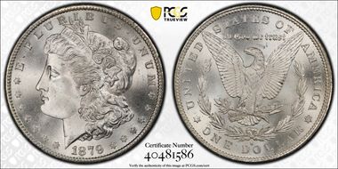 1879-S $1 MS67+
