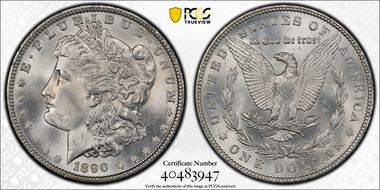 1890 $1 MS64