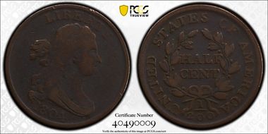 1804 1/2C C-4, Crosslet 4, Stems VG10BN