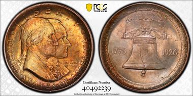 1926 50C Sesquicentennial MS65
