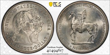 1900 $1 Lafayette MS64