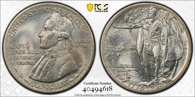 1928 50C Hawaiian MS65