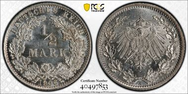 1906-A 1/2 Mk J-16 MS65