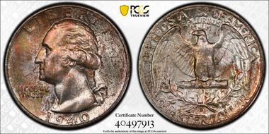 1940-D 25C MS67+