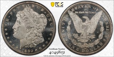 1880-CC $1 8/Low 7 MS66PL