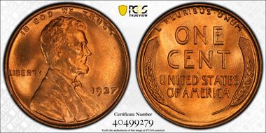 1937 1C MS67+ RD
