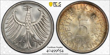 1969-J 5 Mk Regular Issue MS66