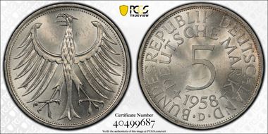 1958-D 5 Mk MS64